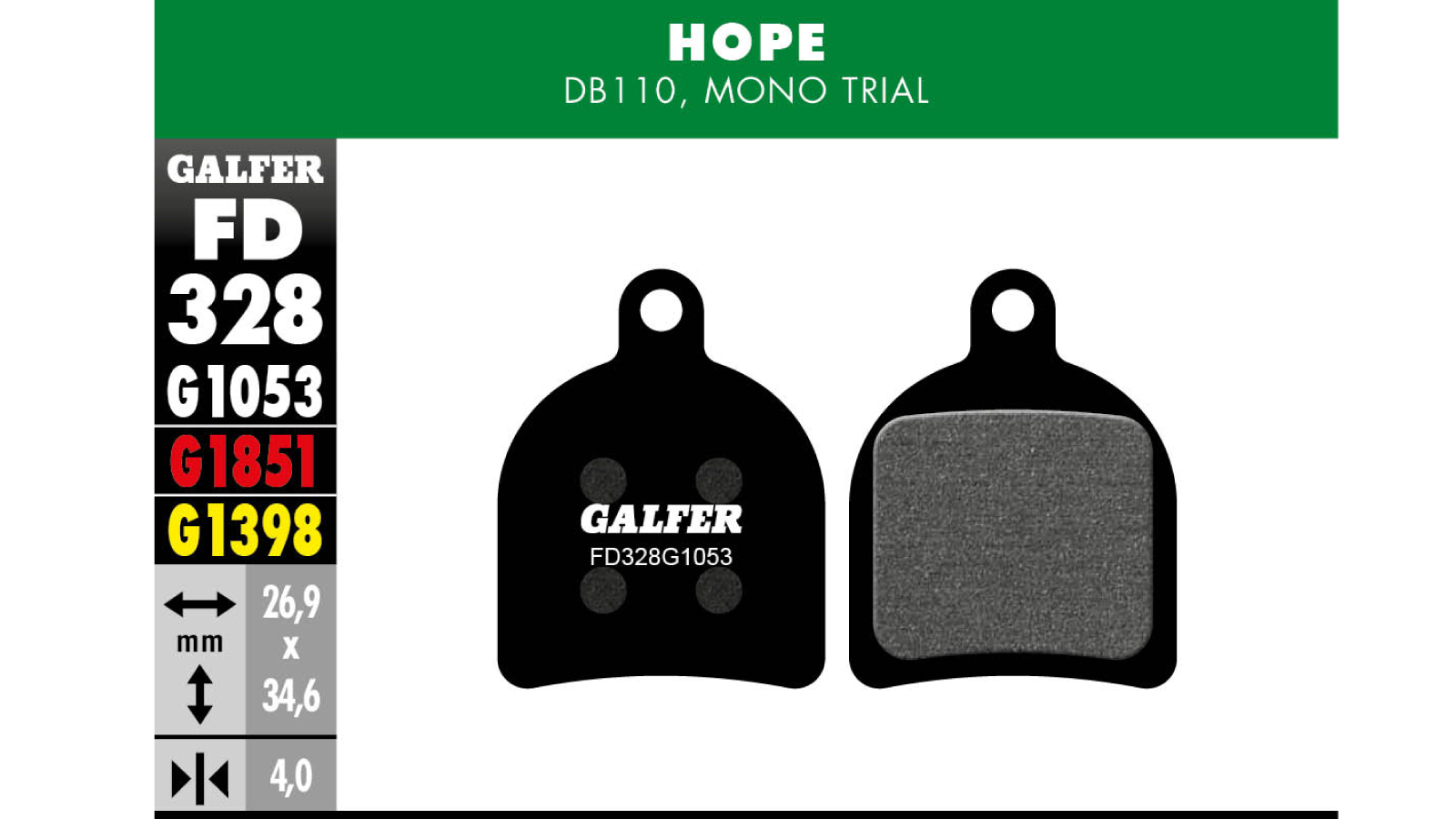 PASTIGLIE HOPE MONO TRIAL