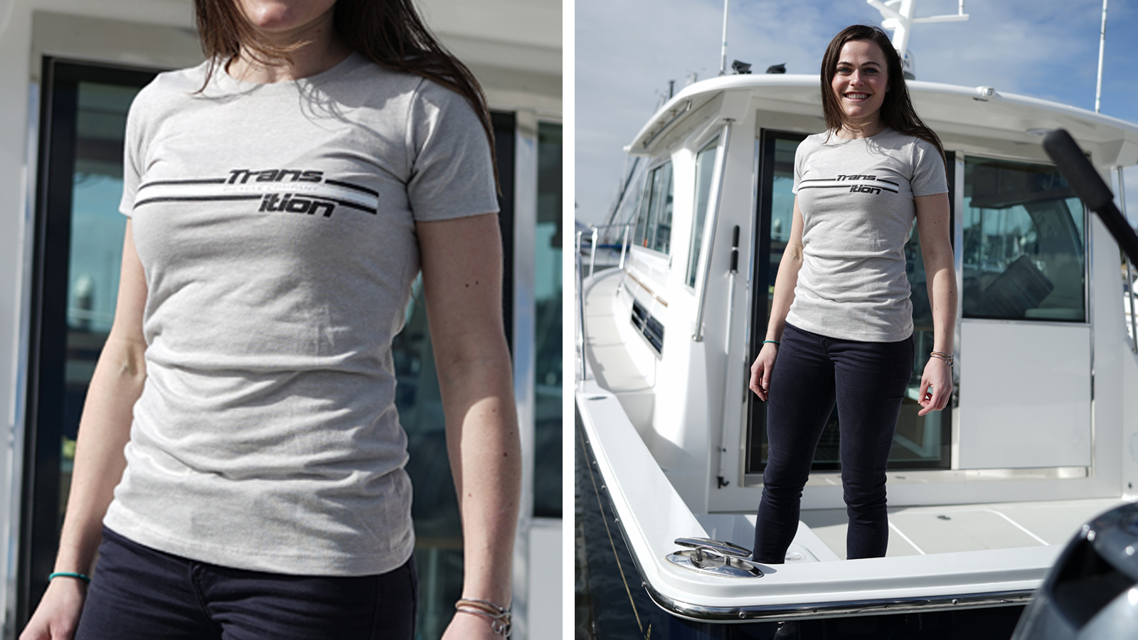 T-SHIRT TRANSITION SPLIT STRIPE