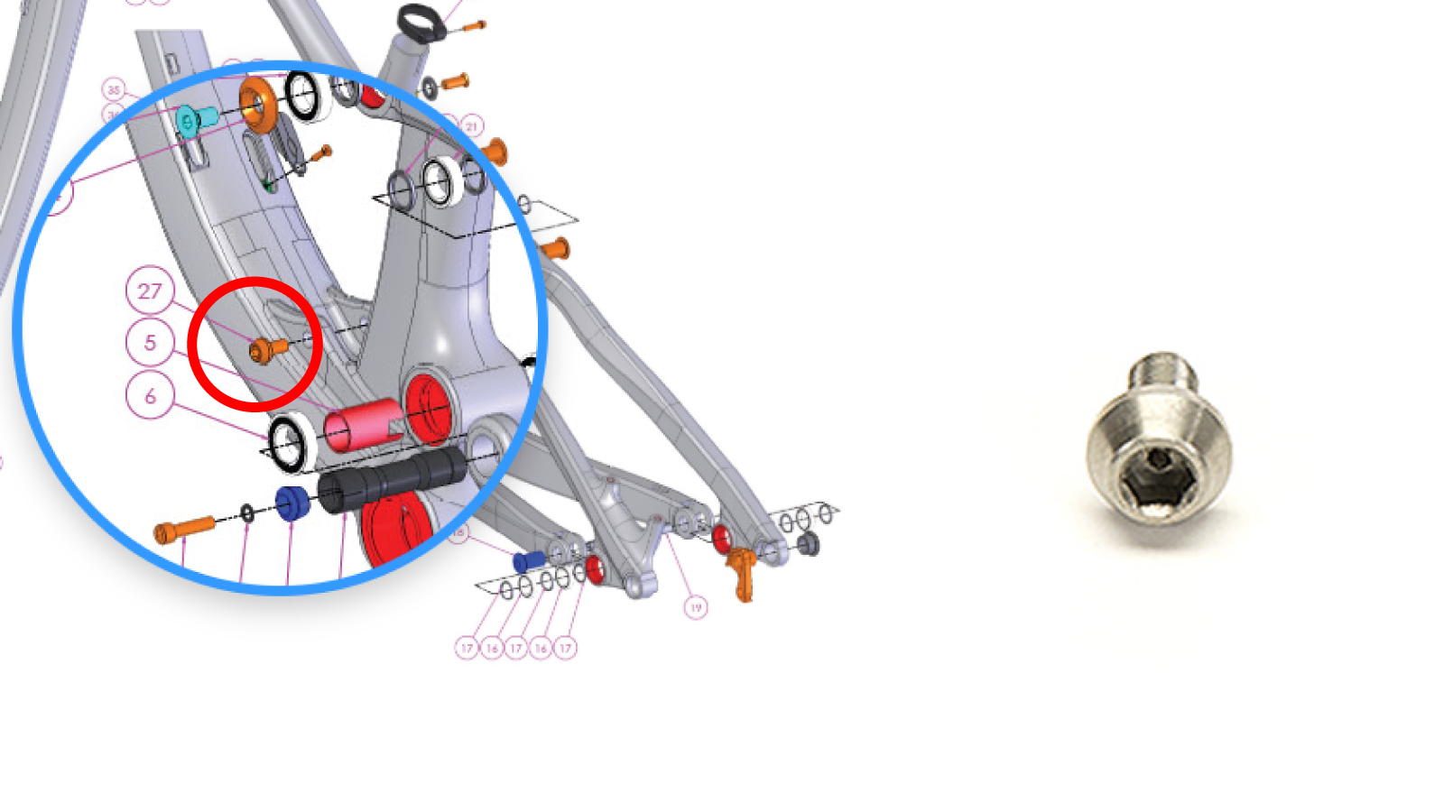 VITE SPACER TRUNION PATROL-SENTINEL