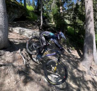 Rebecca Bruno a la Thuile in azione